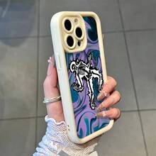 Funda protectora de teléfono con Calavera Psicodélica  Arte Abstracto regalo de moda minimalista interesante para hombres y mujeres, adecuado para iPh 16/15/15Pro/15ProMax/14/13/12/11/XsMAX, iP 17,  Max Series,A14/A15/S23 Ultra/A50/A12/A32/A52/A72/A51/A21S/A13/A14/S22 Ultra/S23/A33/A53/S20 FE,Protección completa contra caídas, resistencia a impactos y prevención de rayaduras,diseño creativo y de moda para hombres y mujeres - Rosa - Ver 5
