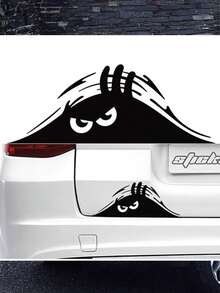 Fashionable Cartoon Cute Car Decor Sticker - Black - View 5