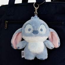 Miniso Búp bê nam châm Stitch màu xanh gradient, chất liệu nhung mềm mại, 2 trong 1: móc khóa túi xách và đồ trang trí để bàn (1 chiếc) - Màu xanh lam - Xem 4