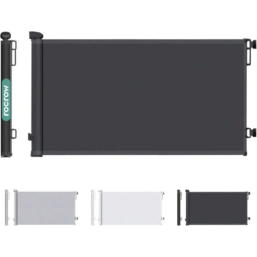 Puerta de  para niños, 300 * 86 cm, instalación sin taladrar.Adecuado para escaleras, cocina, puertas, pasillos, barreras de  para bebés - blanco - Ver 1