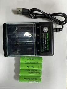 4/8/16PCS High Capacity 1.5V AA/AAA Rechargeable Batteries With USB Charger, Suitable For Electronic Toys, Remote Controls, Displays, Electric Toothbrushes, Long-Lasting (These Batteries Are Only Compatible With This Charger) - Multicolor - View 11