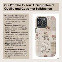 Pattern Patchwork Phone Case Flower Collage Girly Gift Art Cover For Phone Model 16, 15, 14, 13, 12, 11, 12, 13, 14, 15, 16 Pro Max 2-IN-1 Design, Anti-Slip And Anti-Fall Double Impact Resistance - Mẫu 1 (1 cái) - Xem 7