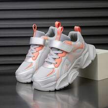 1 Pair Kids Sports Shoes, Suitable For All Seasons, Color Block Design, Comfortable Breathable, Versatile, Lightweight, Non-Slip, Durable, Indoor & Outdoor, Fashion New Style - Pink - View 11