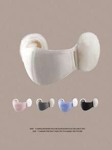 Women's Warm Windproof Cold-Proof Mask, Fashionable Autumn/Winter Mask, All-In-One Ear Cover, 3D Face Protection, Suitable For Outdoor Cycling - Multicolor - View 5