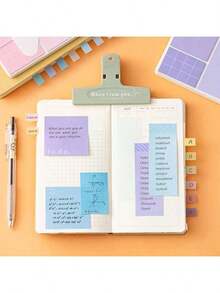 Multi-Functional Notebook Combination Set, Four-In-One Notebook With Sticky Notes, Index Stickers And Horizontal Lines, Loose-Leaf Book Waterproof Cover, Back To School And Office