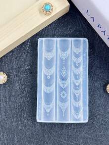 1 chiếc vòng cổ hình trái tim kiểu Baroque Pháp, khuôn vẽ móng nghệ thuật 3D hình bướm và hoa bằng acrylic, khuôn sơn móng tay bằng nhựa trong suốt, khuôn vẽ móng nghệ thuật bằng silicon họa tiết hoa tinh tế, khuôn mẫu móng tay trong suốt tự làm. - Nhiều màu - Xem 3