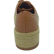 Beira Rio Women's Tennis Shoes With Braided Sole, 5cm, Athletic, Business, Lace-Up, Eyelets, Home - Lạc đà - Xem 7