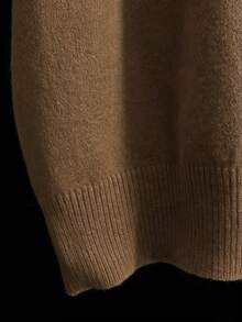 Áo thun nam tay ngắn màu trơn, kiểu dáng thường ngày - Màu Khaki - Xem 7