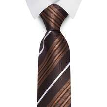 AlanKing 1pc Striped Necktie, Suitable For Business, Formal Events, And Daily Suit Wear - Color Mixing - View 17