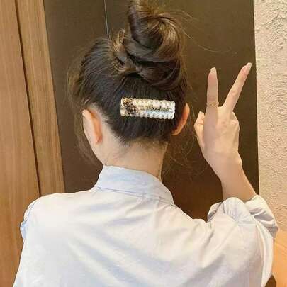 Xiaoxiang Hair Clip Back Head Broken Hair Clip Girl Side Clip Side Bangs Clip Bb Clip Retro Hair Clip
