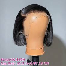 Straight Lace Front Wigs Human Hair 13x4 Bob Wig Remy Brazilian Human Hair Wig For Women With Pre Plucked Hairline 150% Density Natural Color Comfortable Basics Style Wig Music Festival Mother's Day Carnival Valentine's Day Halloween All Saints' Day Christmas Day Cosplay Spring Summer Autumn Winter Local Warehouse Wear And GO New Product Discounts Wigs For Black Women Casual Elegant Preppy Business Modest Romantic Glamorous Vintage Street Sporty Cute Royal Simple Vacation Daily Holiday - Natural Black - 查看 11