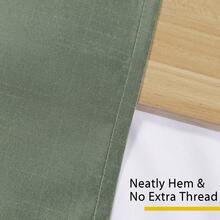 Chyhomenyc Uptown Sage Green Short Curtains 30 Inch Length, Light Filtering Faux Silk Slub Textured Kitchen Curtains, Elegant Short Drapes For Bathroom Bedroom Small Windows, Each 30Wx30L Inch, 2PCS,SageGreen30inchWx30inchLPackof2 - 鼠尾草綠,30吋寬 x 30吋長,2個裝 - 查看 5