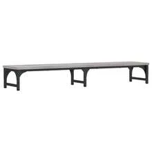 Suporte para monitor vidaXL Sonoma, cinza, 105x23x15,5cm, madeira industrializada - Castanho - Ver 10