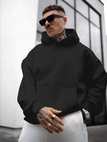 Sudadera con capucha para hombre 6 7 hands moda casual estilo urbano cómodo ideal para otoño invierno oferta exclusiva nueva temporada - Negro - Ver 3
