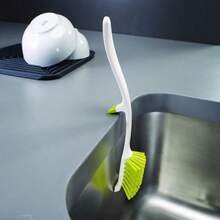 Joseph Joseph Edge Dish Brush With Integrated Sink Rest, Grey - ColorA - View 2