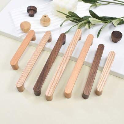 ידיות ארון עץ נורדיות מגירת שידה ידית ארון ליד המיטה ידית ריהוט חומרה ידית ארון בגדים למטבח