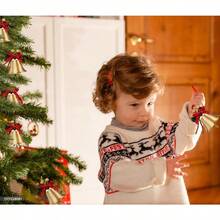WSXC Christmas Gold Bells 6pcs 2.4in Metal Gold Jingle Bells With Red Bow And Berry Tree Hanging Ornament Xmas Ornament Ringbell For Christmas Tree Pendant Holiday Decoration - 6 - View 4