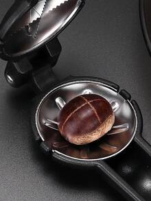 1pc Stainless Steel Chestnut Cutter, Nut & Chestnut Opener, Walnut Cracker, Multi-Function Nut Clip