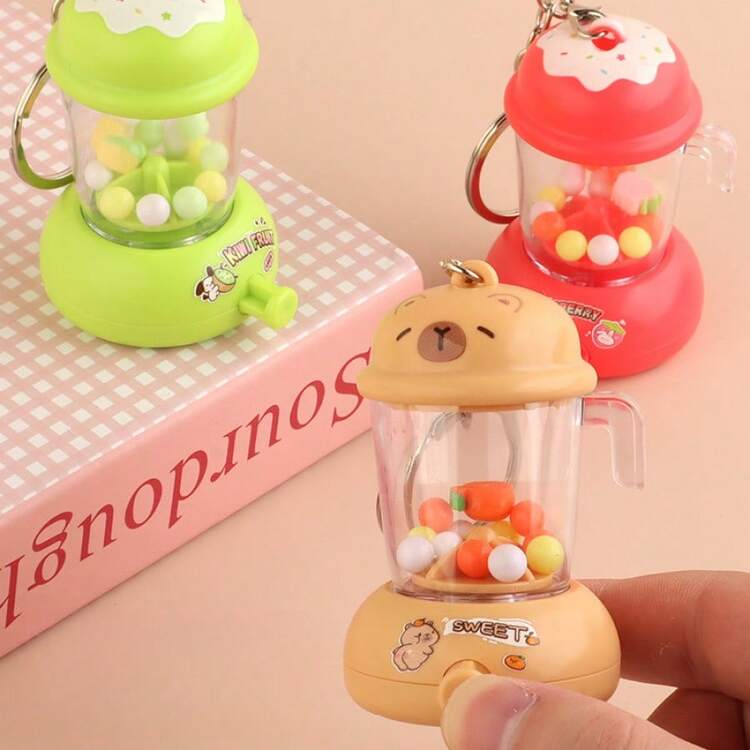 1pc Mini Juicer Keychain, Juicer Pendant Toy, Backpack Decor, Claw Machine Small Gift - Multicolor - View 6