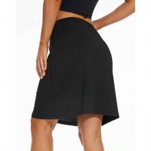 MANCYFIT - Medias sandalias para mujer, debajo de la falda, vestido midi, Negro - - inicial - Ver 5