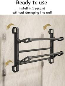 这款壁挂式金属鞋架非常适合浴室使用。它无需钻孔，安装简便，节省空间，采用可折叠设计，是一款多功能悬挂式置物架，适合家庭和浴室使用。 - 彩色 - 查看 6