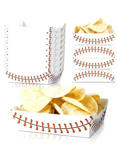 Suministros para fiesta con tema de béisbol, decoraciones de cumpleaños, recuerdos de fiesta con tema de béisbol, platos de papel, hechos de material de cartón, adecuados para aperitivos, condimentos, carnavales y eventos festivos (tema de béisbol), platos de papel con tema deportivo