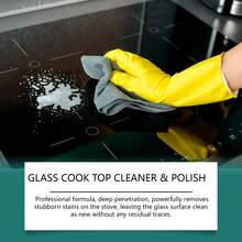 [2026 New]Glass Stove Clean & Polish Kit - Daily Use For Electric Ceramic Stoves, Cleans Heavy Dirt & Burnt Food - A - Xem 3