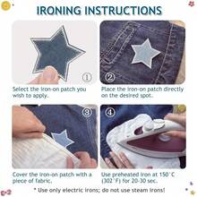 8 Pcs Star Iron On Patches - Blue Star Patches Iron On Denim Patches For Jeans - Fabric Patches Appliques For Clothes, Jackets, Hats, Backpacks, Jeans, Decorations,8Pcs - 8 CÁI - Xem 8
