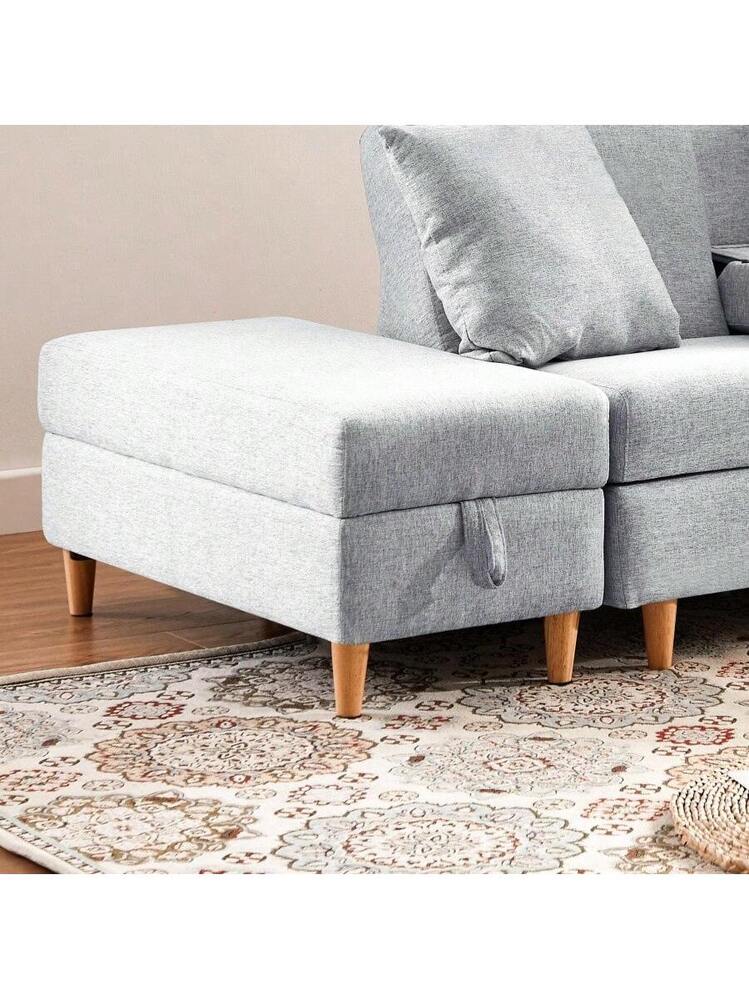 ソファ足踏み 履物台 収納スツール 多機能一体型 インテリア収納家具