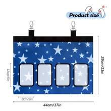 Blue Star Brand 600D Oxford Cloth Hay Feeding Bag, Hanging Style Hay Storage Bag Suitable For Rabbits, Hamsters And Other Small Animals - Blue and White - View 5