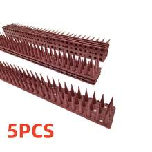 Bird Spikes, Pigeon Detterrent Spikes Outside, Spike To Keep Birds Away, Raccoon Cat Squirrel Detterrent, Plastic Bird Spike For Patio Roof Fence Window Nest, Brown - Brown - View 6