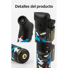 1 encendedor de antorcha rellenable Compacto, funcional y de uso diario cocinar, hornear, hacer manualidades, acampar y hacer barbacoas Llama a prueba de viento ajustable. - Multicolor - Ver 3