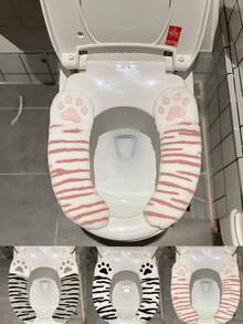 1/2/3对装可爱猫爪马桶垫使用非常方便。有秋冬款和春夏款，适合作为情人节、新年礼物，营造节日氛围。这款家用抽屉垫轻盈舒适。黑白、粉色、灰色等多种颜色，为您带来别致精致的可爱马桶垫。