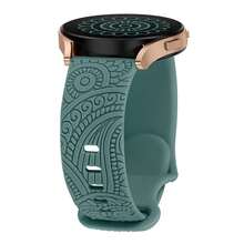 Engraved Bands Compatible With Galaxy Watch 7/FE/6/5/4 Band 40mm 44mm,Galaxy Watch 5 Pro 45mm,Galaxy Active 2,Galaxy Watch 3,Garmin Vivoactive 5 Watch Band/Vivoactive 6/3/3 Music,Venu/Venu Sq & Forerunner 55/165/245/645,20mm Soft Silicone Replacement Sport Strap For Men - 20mm - View 16