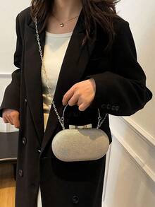 [US-Based Shipping]Elegant Fashion Miniature Banquet Clutch/Sparkling Handbag/Diamond Formal Clutch, Shiny Party Metallic Chain, Gold Wedding Purse, Crossbody Handbag, Women Bag, Party Bags,Perfect For Party Wedding Prom Dinner/Banquet Matching With Holiday Party Dress Evening Dress & Sequin Dress,Fashion Mini Glamorous Metal Chain Glitter/Bling Portable Gold Women Evening Bags Exquisite For Wedding Oblique Span Handbag,  Metallic Chain, Bridal Wedding Party Golden Bag, Crossbody & Handbag For Women, Tready Party Bags, Perfect For Party, Wedding, Prom, Dinner/Banquet, Perfectly Matching With Prom Dresses For Women, Prom Accessories,Sequin Dress Women,Sparkly Dress,Elegant Dresses For Women, Elegant Prom Bag, Perfectly Matching With Bridal Party, Best Choice Elegant Bag For Bridal Shower,Handbags For WomenWomen's Fall Clothing Winter Clothing Christmas Gift Fall Autumn Velvet Furry Party Fuzzy Plush Thanksgiving Festival Cyber Monday Holiday Knitted Winter Valentine' S Day Gift Christma - 彩色 - 查看 5