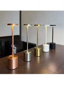 1pc Wireless Rechargeable LED Desk Lamp, 3 Color Temperatures, Dimmable Brightness, Suitable For Outdoor, Dining Room, Bedroom, Home, Coffee Table - Multicolor - View 6