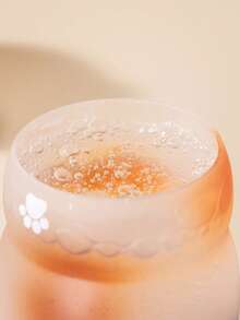 Taza de vidrio hecha a mano con caja de regalo de posavasos con gato, decoración del hogar y la cocina, regalo de cumpleaños y festivo lindo, taza de café, taza de gato mascota linda, taza de bebida - Multicolor - Ver 9