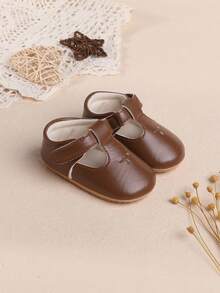 Babyprinzessinnen-Schuhe, Weiche Sohle Kleinkindschuhe für Baby-Mädchen im Alter von 0-1 Jahren, 3-6 Monate, 7-12 Monate, Frühling/Herbst - Kaffeebraun - Übersicht 3