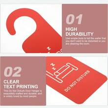 EstiloLetrero De No Molestar Para Puerta, Doble Cara, Pvc, 21.5 X 8.5 Cm, Para Hoteles, Oficinas, Dormitorios, FáCil De Colgar Y Quitar, Ideal Para PrivacidadVersióN Mejorada - 1 - Ver 4