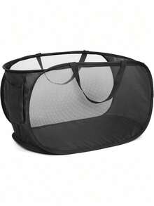 可折叠洗衣篮，多功能网状洗衣篮 - 可折叠，耐用，适合存放衣物和玩具 - 家用收纳，大容量洗衣篮，浴室收纳篮，多种颜色可选，也可用于学校收纳、户外野餐收纳、海滩收纳。 - 彩色 - 查看 12