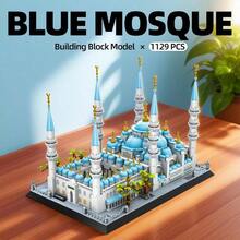- Juego de bloques de construccin de mezquita azul - inicial - Ver 2