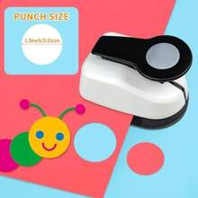 Circle Punch 1 Inch Hole Punch Paper Punches For Crafting Hole Puncher Crafts Punches Round Puncher Cutter - 1.5 In - View 2