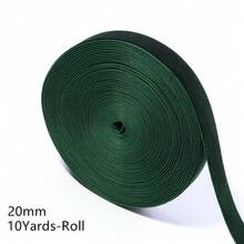 6-38mm 1捲深綠色單面天鵝絨緞帶，聖誕緞帶，珠寶展示包裝，花禮包裝，蝴蝶結，DIY派對裝飾 - 深綠色 - 查看 12