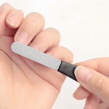 1/2pcs Double-Sided Stainless Steel Nail File, Nail Grinder, Nail Buffer, Nail Polisher - Multicolor - View 8