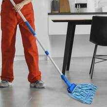 DIRT RUSHER Microfiber Mop Heads: Mop Head Replacement For Floor Cleaning, Easy To Wring, Blue (2 Pack) - ColorA - 查看 4
