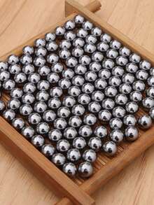 300颗户外狩猎装备弹弓钢珠，6/7/8毫米可选，光滑抛光耐用钢珠。弹弓专用配件，实心钢珠弹药，适用于狩猎、射击练习、户外靶场射击，是射击爱好者的实用礼物。 - 銀色 - 查看 5