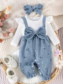 Baby Girls Jumpsuits - Blue - View 1