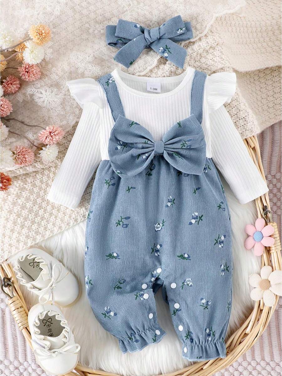 Baby Girls Jumpsuits - Blue - View 1