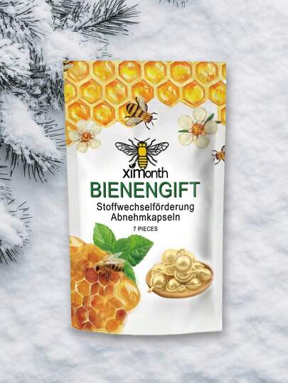 Bee  Natural Nutrition Capsules - Inspired By Beekeeping Research, Natural And  - Promotes Metabolism And Circulation, Helps Lighten The Body - Tightens Skin And Contours, Enhances Skin Elasticity - All-Round Shaping Of Beautiful Body Lines, Radiant Confidence And Glow.