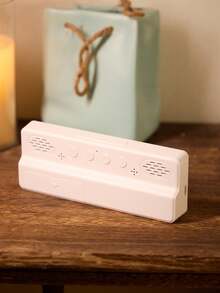 1pc LED Mirror Display Digital Alarm Clock With Real-Time Temperature Display, Adjustable Brightness And Voice Control, Light Sensor Alarm Clock, Home Decor, Bedroom Decor Gift, Birthday Graduation Digital Clock, Dorm Decor, Back To School Decoration, School Surprise, Study Supplies